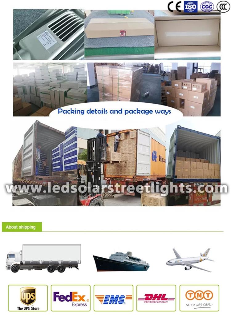 Deliver,Shipping and Serving of municipal led street lighting